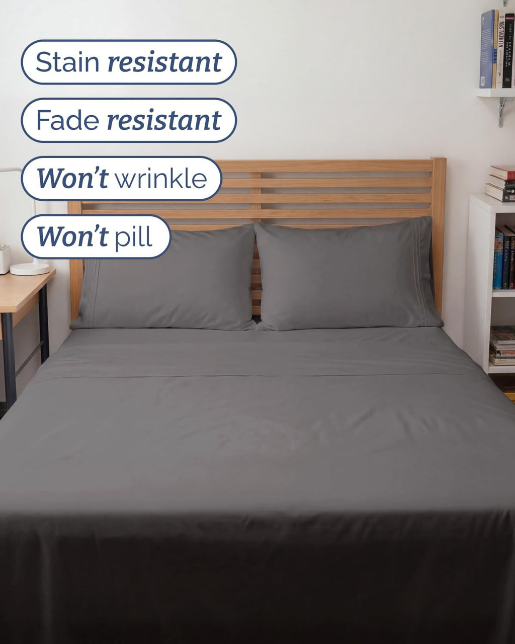 CGKUnlimited Full XL Bed Sheet - 4 Piece Full XL Bed Sheets Set - Ultra-Soft, Breathable & Cooling - Hotel Luxury Bedding for Women & Men w…