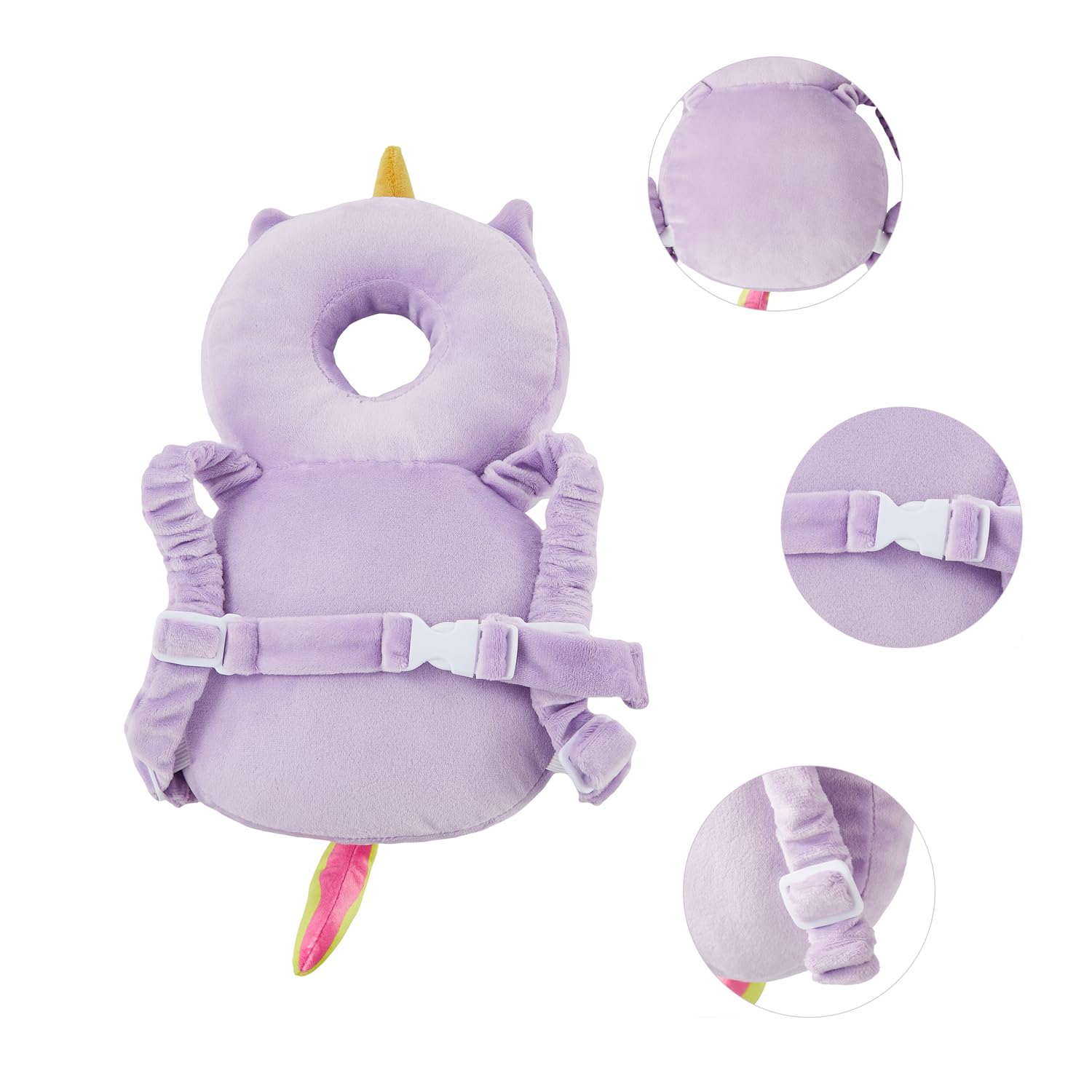 Baby Back Potection Toddler Safety Protector Cushion Pad Toddler Backpack for Crawling Walking Adjustable Toddlers Back Safety Pad for…