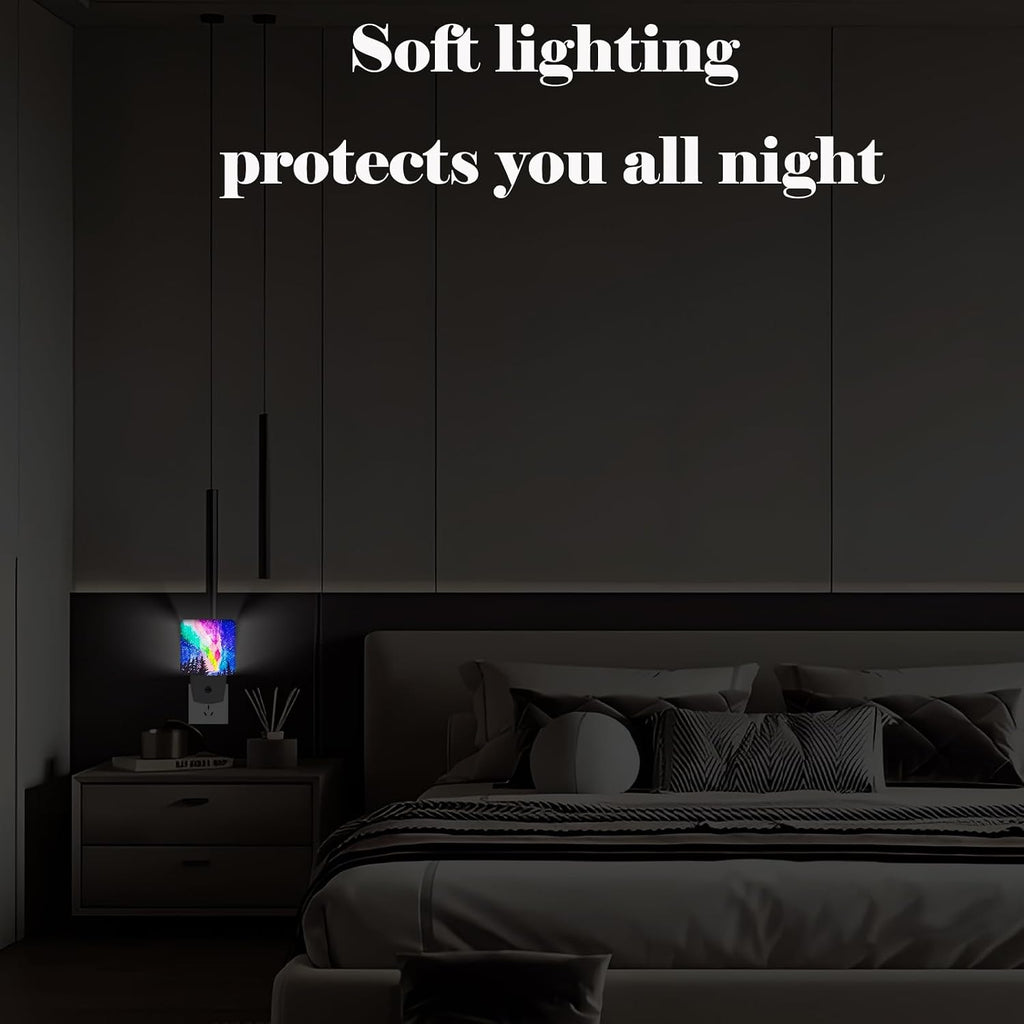 Northern Lights Night Light, Plug-in Nightlights Auto Sensor Night Lamp Dusk to Dawn Lamp Home Decor for Nursery Children Girls Boys