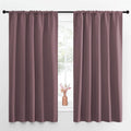 NICETOWN Blackout Curtains for Living Curtains, Room Darkening Curtains & Drapes for Kids Bedroom, Home Decoration Draperies (Dry Rose…