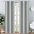 Yakamok Blackout Curtains for Bedroom, Grommet Thermal Insulated Room Darkening Curtains for Living Room, Set of 2 Panels (38 x 84Inch…