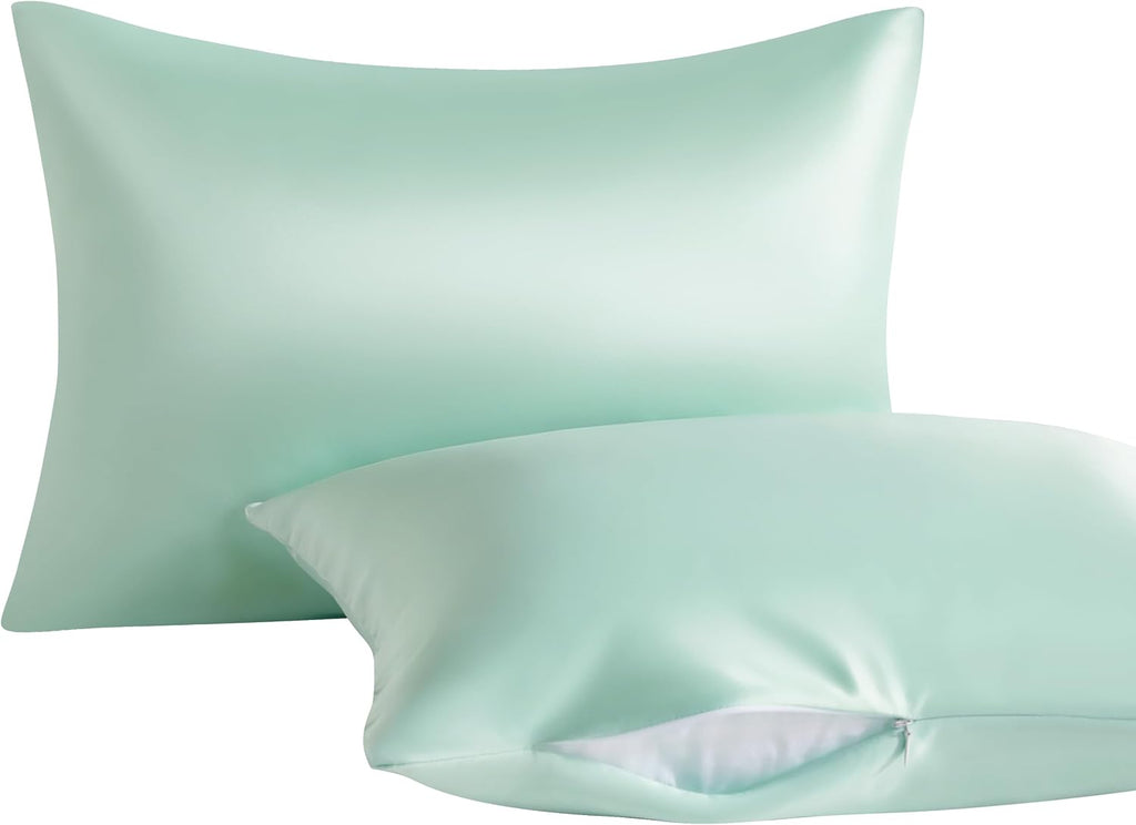 Ntbay 2 Pack Pillows with Stain Pillowcases, Soft Cotton Down Alternative 13x18 Zippered Pillows for Sleeping in Crib Bed - Machine Washabl…