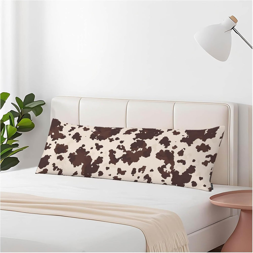 Body Pillowcases with Zipper Cowhide, Cow Or Horse Print Cozy Body Pillow Covers Cushion Cover 20 X 54 Inches Outdoor Body Pillow…