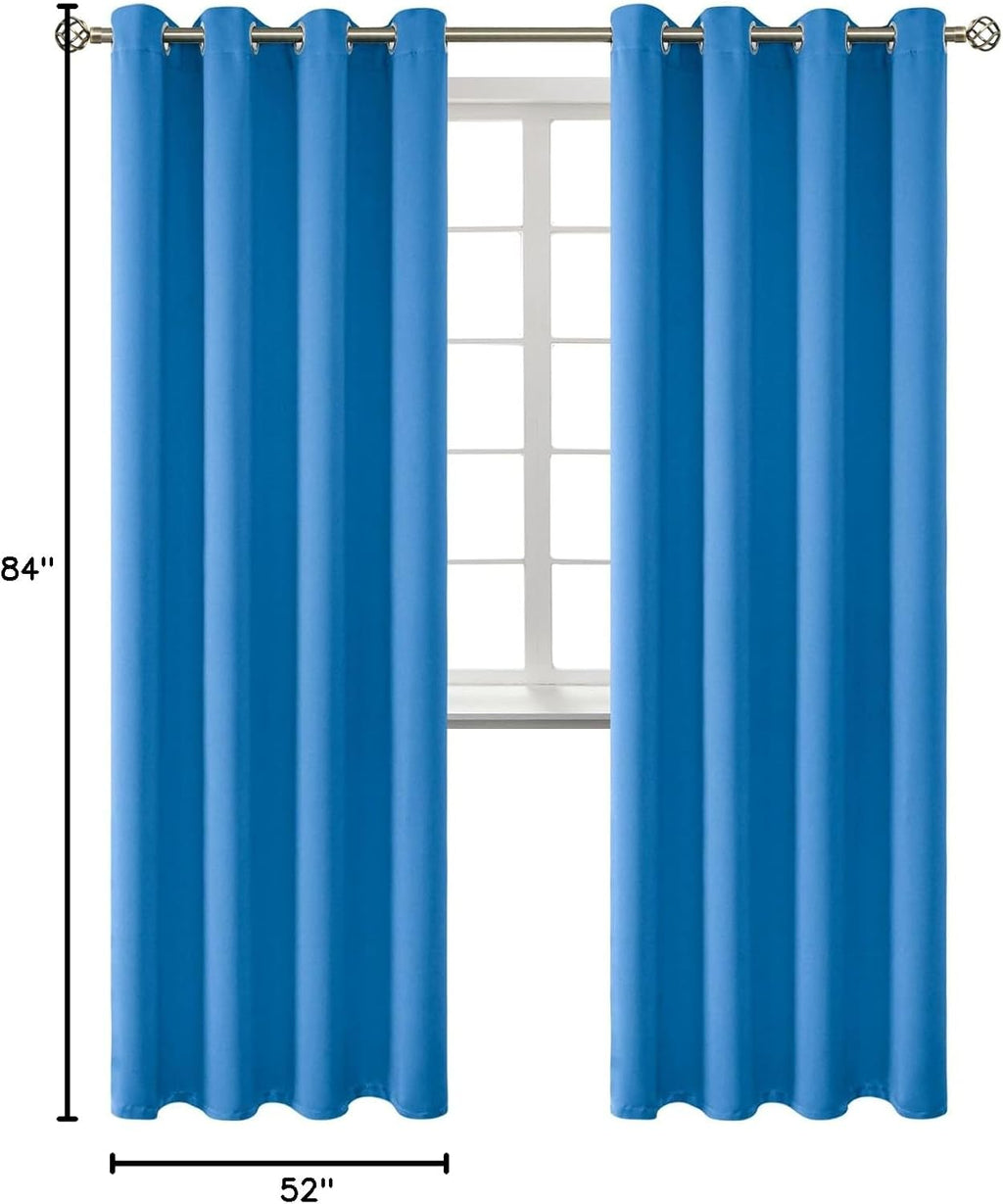 BGment Room Darkening Curtains 84 Inches Long - Grommet Thermal Insulated Drapes Window Treatment Curtains for Bedroom, 2 Panels, 52 x 84 I…