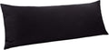 Ntbay Body Pillowcase - Brushed Microfiber 20x54 Pillowcase - Soft, Wrinkle-Free, Fade-Resistant, Stain-Resistant, Black Body Pillow Cover…