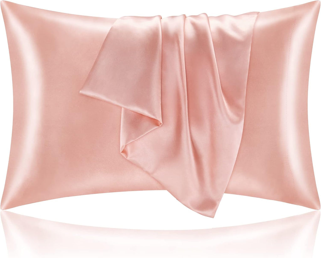 Bedelite Satin Pillowcase for Hair and Skin, Super Soft and Cooling Similar to Silk Pillow Cases 2 Pack with Envelope Closure, Gift for Wom…