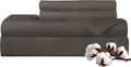 Royalelinens ROYALE LINENS 300 Thread Count 100% Long Staple Combed Cotton Sheet Set - 4 Piece King Bed Sheets - 1 Fitted, 1 Flat & 2 Pillo…