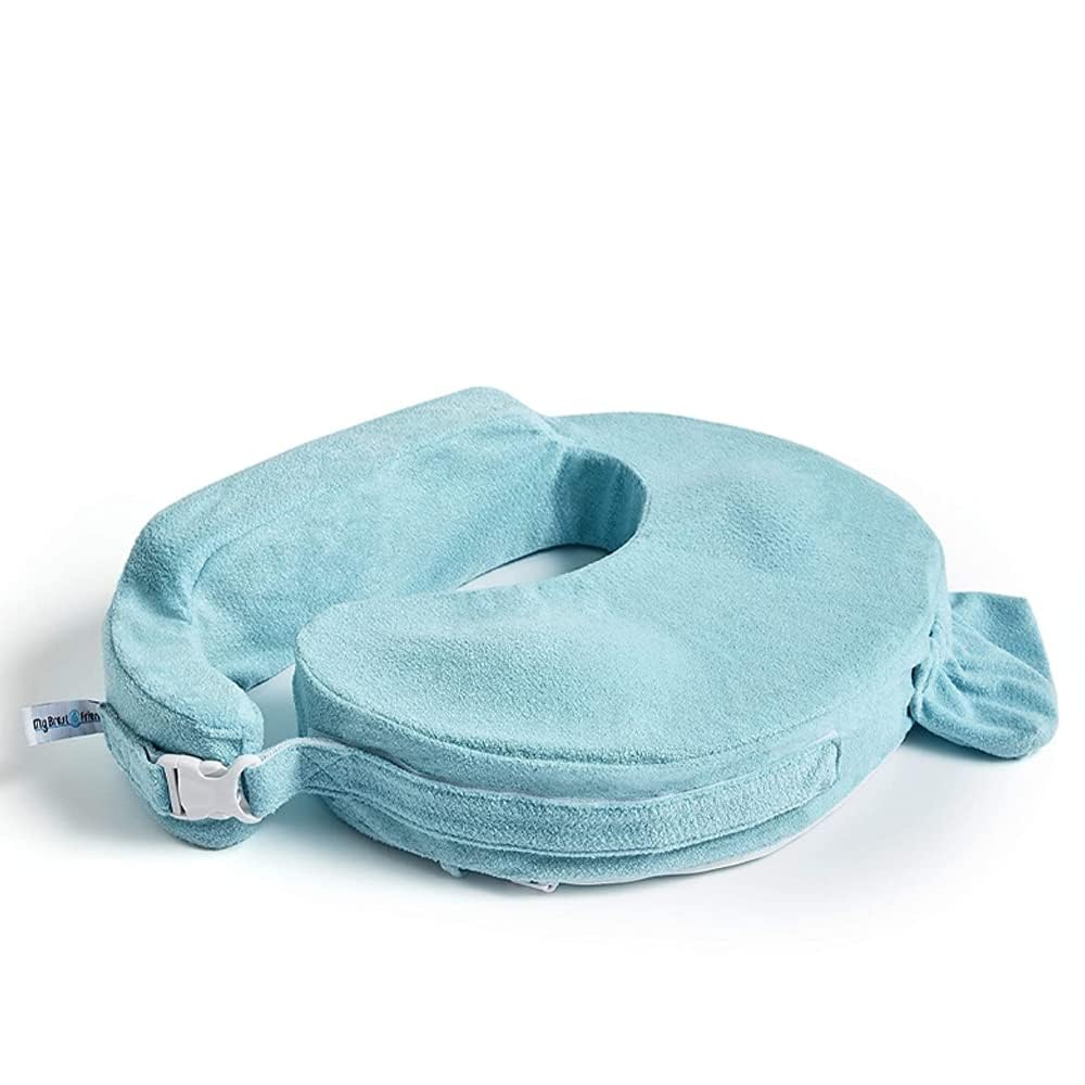 MyBrestFriend My Brest Friend Nursing Pillow - Deluxe - Enhanced Comfort w/ Slipcover - Ergonomic Design for Breastfeeding Support For Mom…