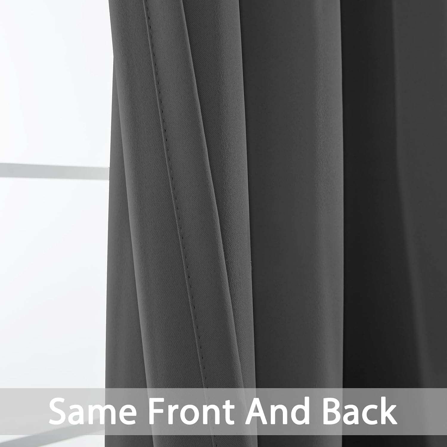 Yakamok Blackout Curtains for Bedroom, Thermal Insulated Room Darkening Curtains, Light Blocking Blackout Drapes for Living Room- 2…