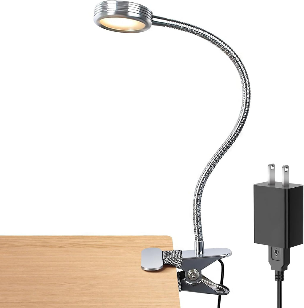 LEPOWER Clip on Light/Reading Light/Book Lights/Desk Lamp Color Changeable/Night Lights Clip on for Desk, Bed Headboard and Computers…