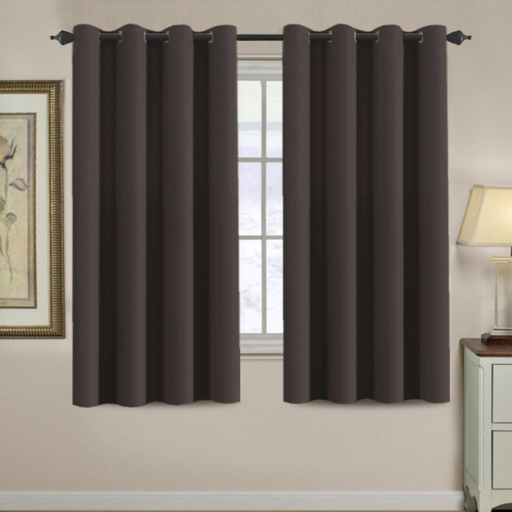 H.VERSAILTEX Blackout Curtains for Bedroom 63 Inches Length Thermal Insulated Curtain Energy Efficient Curtain Small Window Bla…