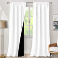 BGment White Blackout Curtains for Living Room 108 Inch Length, Extra Long 2 Panels Window Curtains Thermal Insulated Soundproof Heavy…