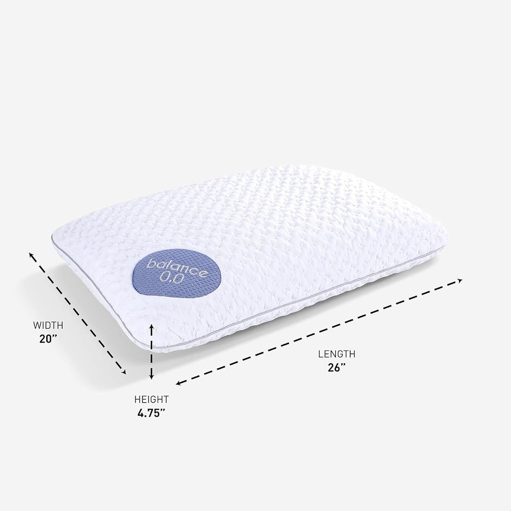 Bedgear Balance Performance Pillow – 0.0 - Moisture Wicking Bed Pillow for All Sleep Positions - Medium Firmness Bed Pillow - Washable…