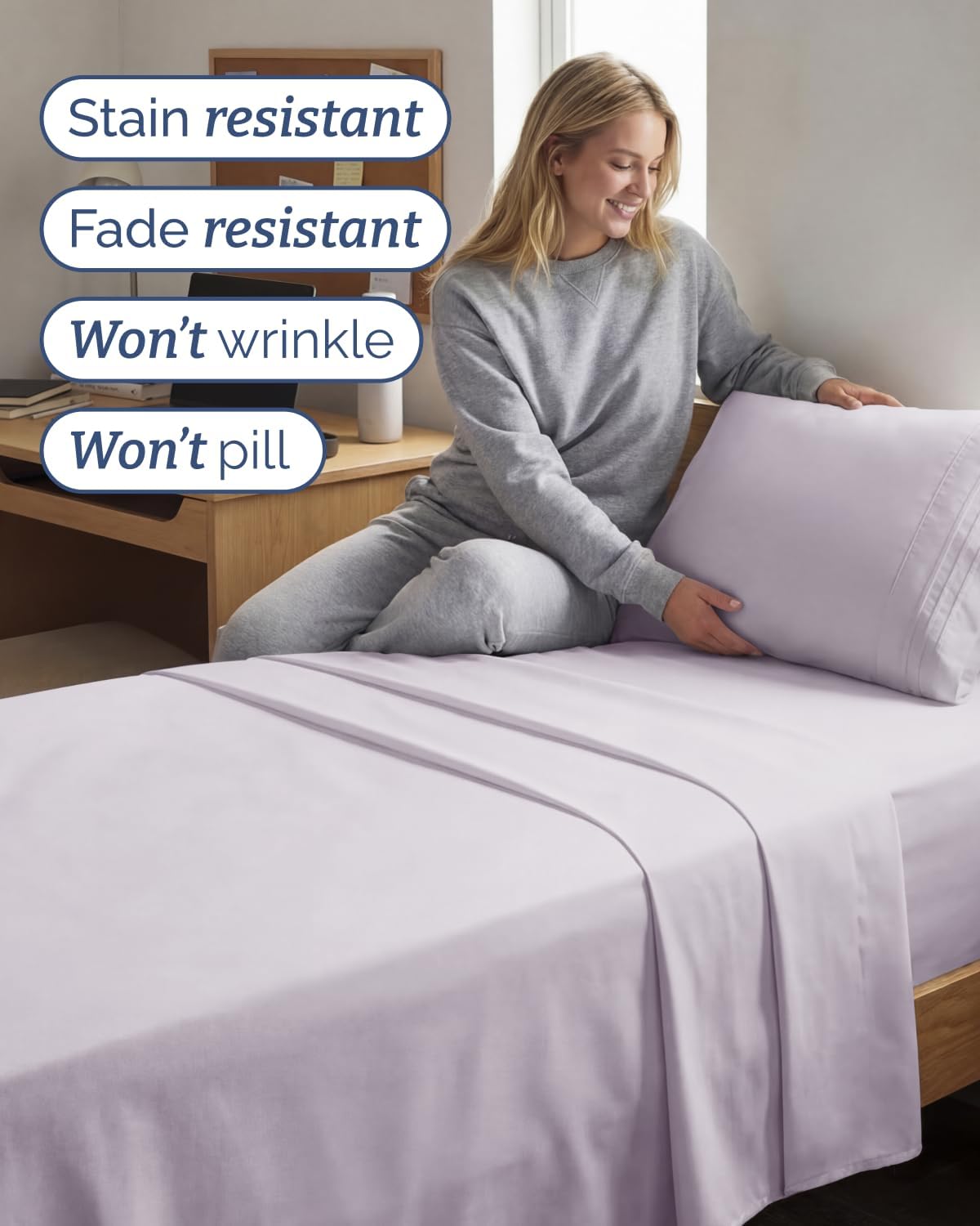 Twin XL 4 Piece Sheet Set - Comfy, Breathable & Cooling - Soft Hotel Luxury Bedding for Women, Men, Kids, Teens & Children - 1 Flat & 1…