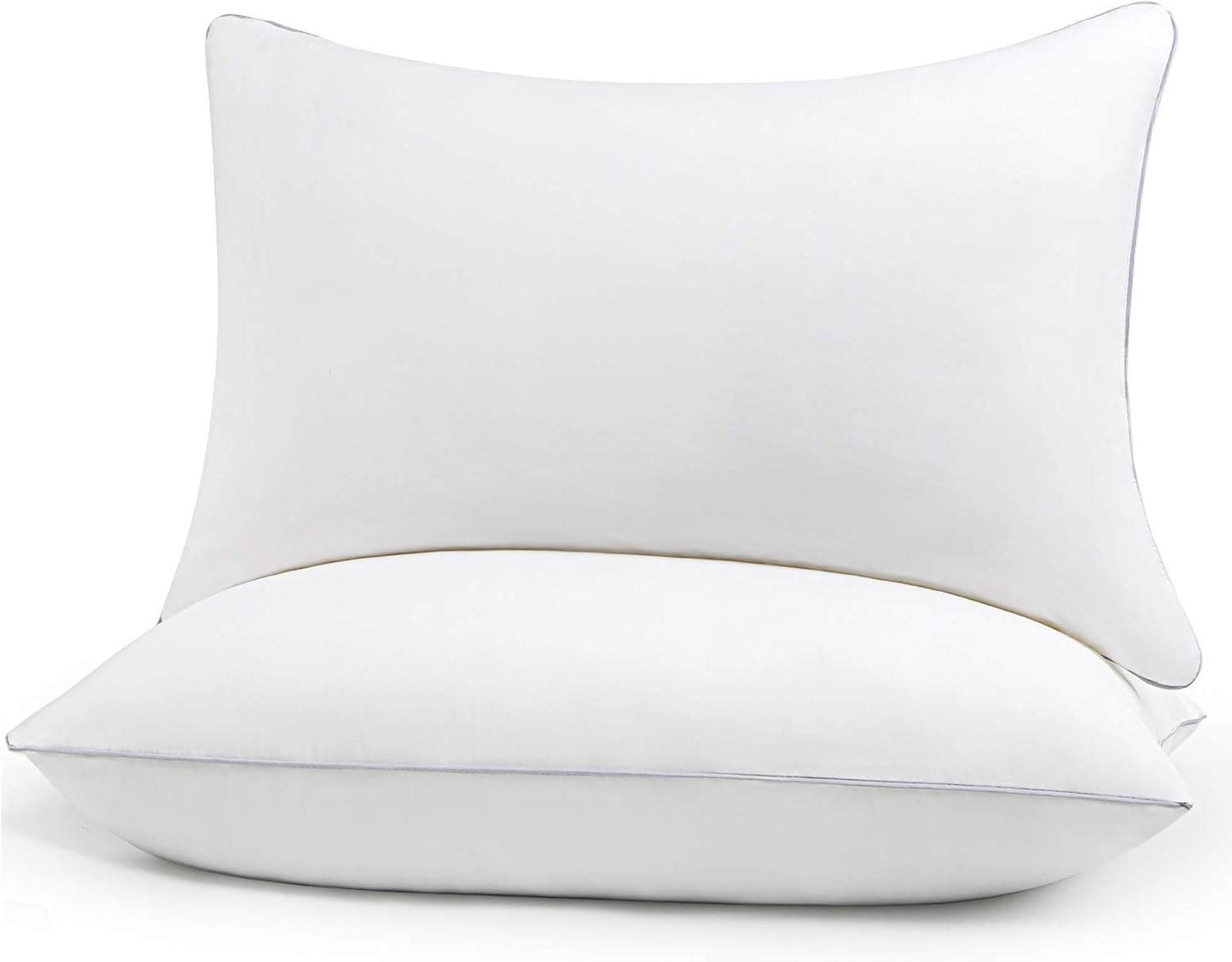 HIMOON Bed Pillows for Sleeping 2 Pack, Standard Size Cooling Pillows Set of 2, Top-end Microfiber Cover for Side Stomach Back Sleepers