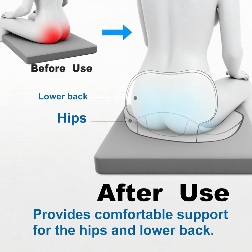 Memory Foam Seat Cushion for Office Chair, Wheelchair Cushions, Hemorrhoid Pillow, Lower Back Support, Bed Sore Cushions for Butt, Cushion…