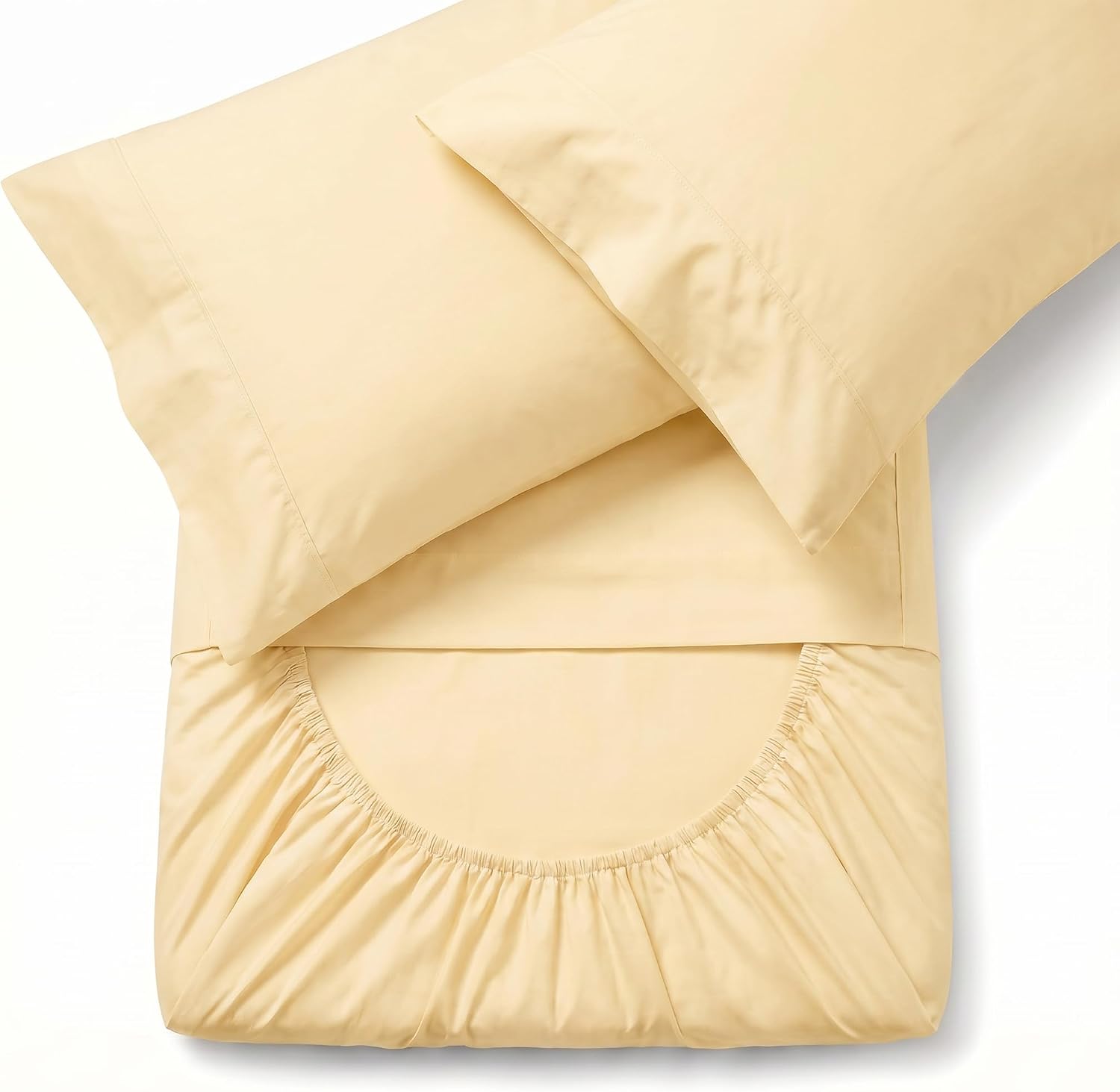 Perupima Peru Pima 415 Thread Count Percale Full Sheet Set - 100% Peruvian Pima Cotton, 4 Piece (Flat, Fitted, 2 Pillowcases) - Cooling, Cr…