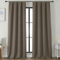 Simplebrand Ava Blackout Curtains for Patio 108 Inches Long 2 Panels Set, Solid Thermal Insulated Room Darkening Rod Pocket Window Treatmen…