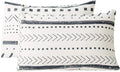 Susybao 100% Cotton Pillowcases King Size Set of 2 White Aztec Geometric Print Bed Pillow Covers Envelope Closure End Pillow Encasement Hom…