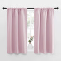 NICETOWN Kitchen Curtains Thermal Insulated Curtains & Drapes, Small Window Blackout Curtain Panels for Girls Room (Lavender Pink, 34 in…