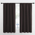 NICETOWN Blackout Curtain Panels 63 inches - Triple Weave Microfiber Energy Saving Thermal Insulated Solid Rod Pocket Blackout Curtains…
