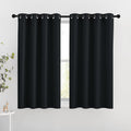 Nicetown Blackout Curtains for Windows 54 inch Length - Solid Thermal Insulated Grommet Light Reducing Panels Window Treatment for Living R…