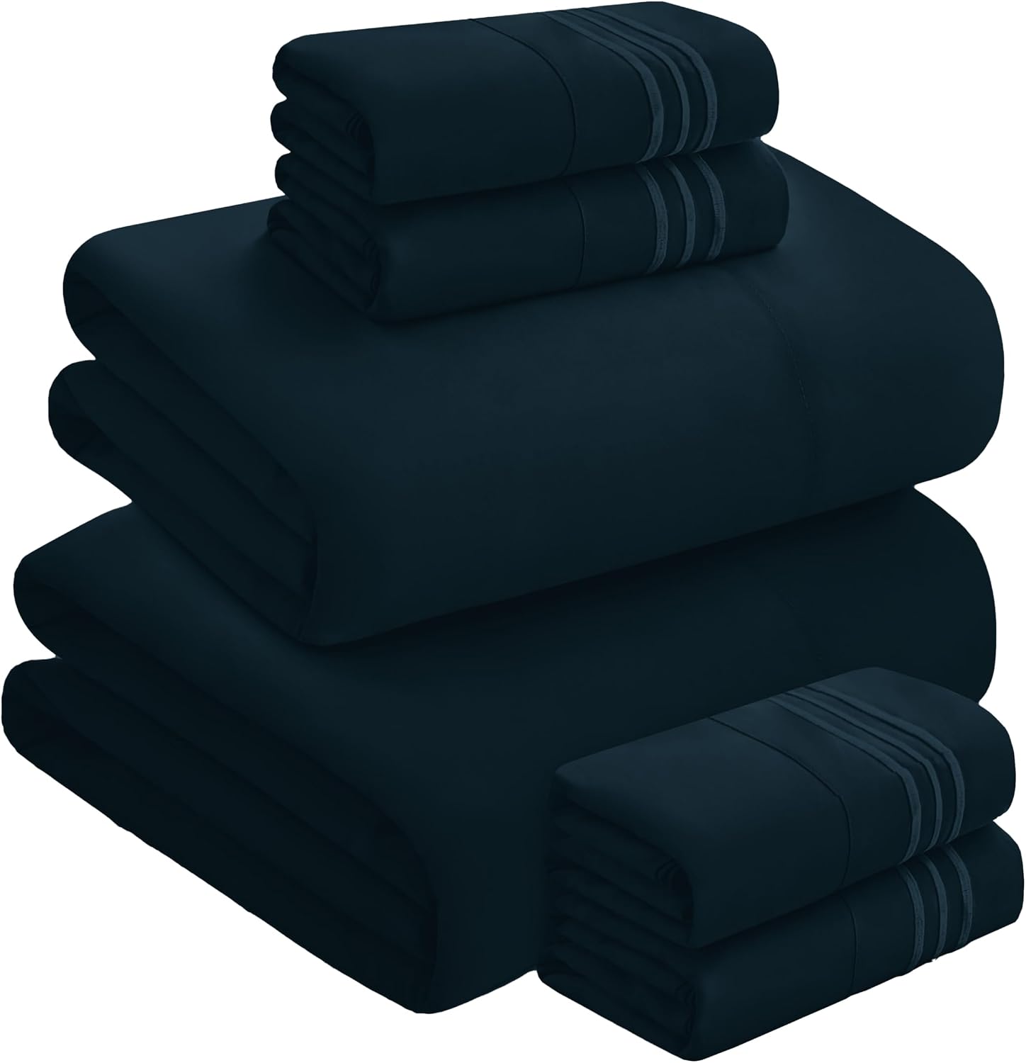 MocassiLuxuryBedding Mocassi Luxury 6-Piece Sheet Set, Ultra Soft 1800 Hotel Quality Microfiber Sheet Set, Fits Mattresses Up to 18 to 24 I…