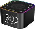 2-in-1 Sound Machine & Alarm Clock: 30 Non-Looping White Noise & Nature Sounds for Fall Asleep Faster, 7 Gentle Wake-Up Alarms - Compact…