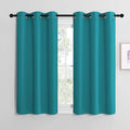 NICETOWN Room Darkening Curtains 50 inch Length 2 Panels, Thermal Insulated Grommet Blackout Curtains for Modern Casual Elegant Bedroom…