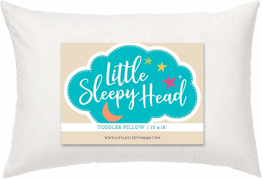 LittleSleepyHead Toddler Pillow 13x18 for Sleeping – Kids Pillow for Toddler Bed, Travel, Daycare & Preschool – Soft Hypoallergenic Cotton…