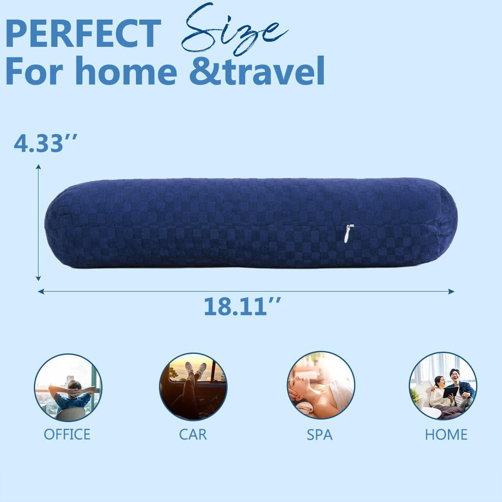 AntiCellulite everyday comfort Cervical Neck Roll, Comfortable and Highly Resilient Bolster Pillows, Round Neck Pillows Support for…