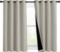 Nicetown 100% Blackout Curtains 54 inches Long, Double-Deck Completely Blackout Window Treatment Thermal Insulated Lined Drapes for Small W…