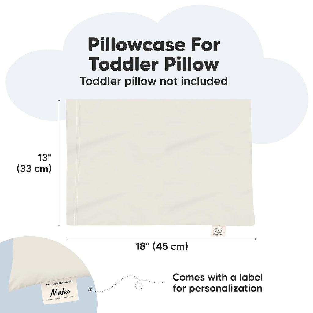 KeaBabies 13 x18 Toddler Pillowcase, Waterproof - Soft Waterproof Toddler Pillow Protector Cover for Kids, Boys, Girls, Durable Machine…