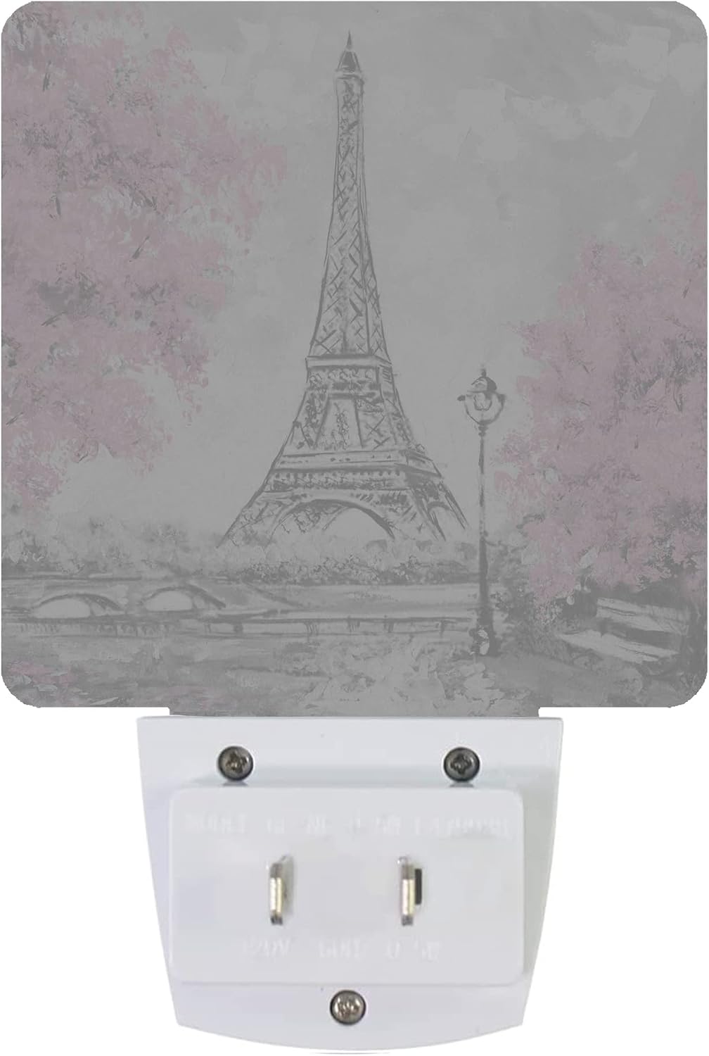 Eiffel Tower Paris Pink Flower Night Light Plug-in LED Nightlights Auto Sensor Night Lamp Dusk-to-Dawn Lamp Home Decor for Nursery…