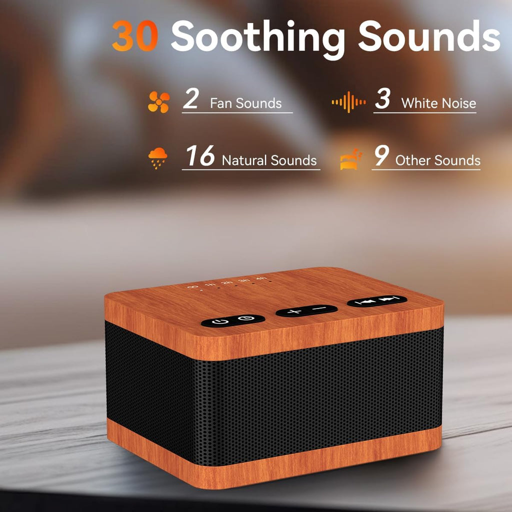 DailyBody Sound Machine White Noise Machine with 30 Soothing Sounds 32 Levels Volume 5 Timers and Memory Function Effectively Blocks Noise…