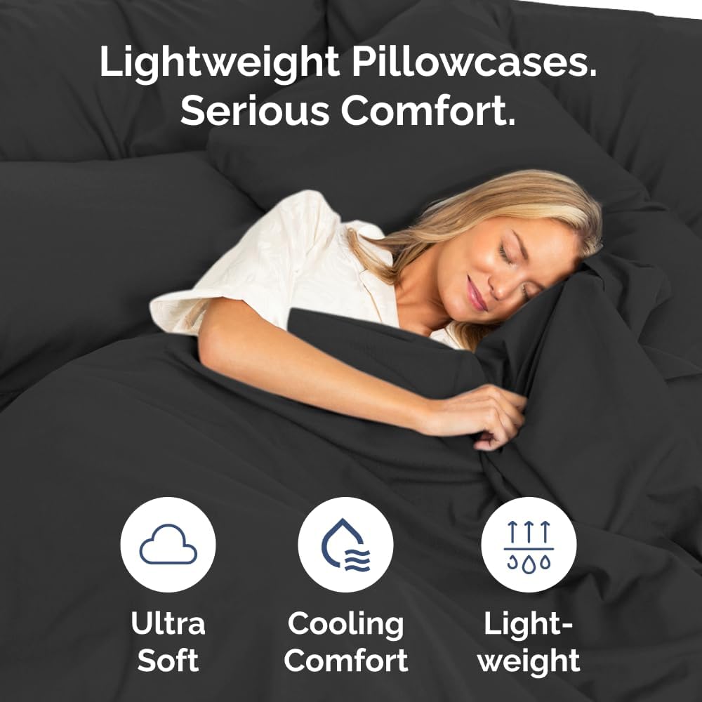 Standard Pillow Cases Set of 6 - Ultra Soft Hotel Quality Pillowcase Covers - Comfy, Cozy & Wrinkle Free - Shrink, Stain and Fade…
