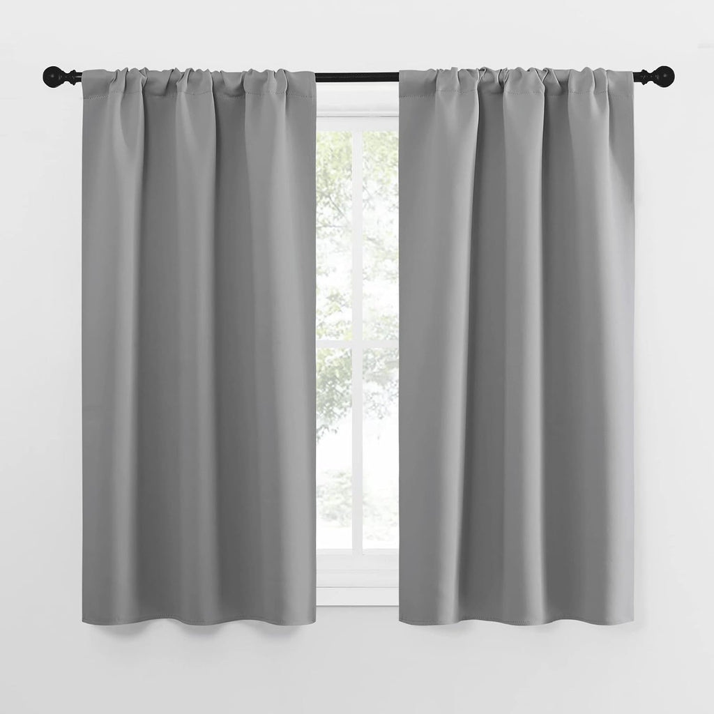 NICETOWN Short Curtains for Small Window - Home Decoration Thermal Insulated Rod Pocket Blackout Blinds & Drapes for Small Windows…