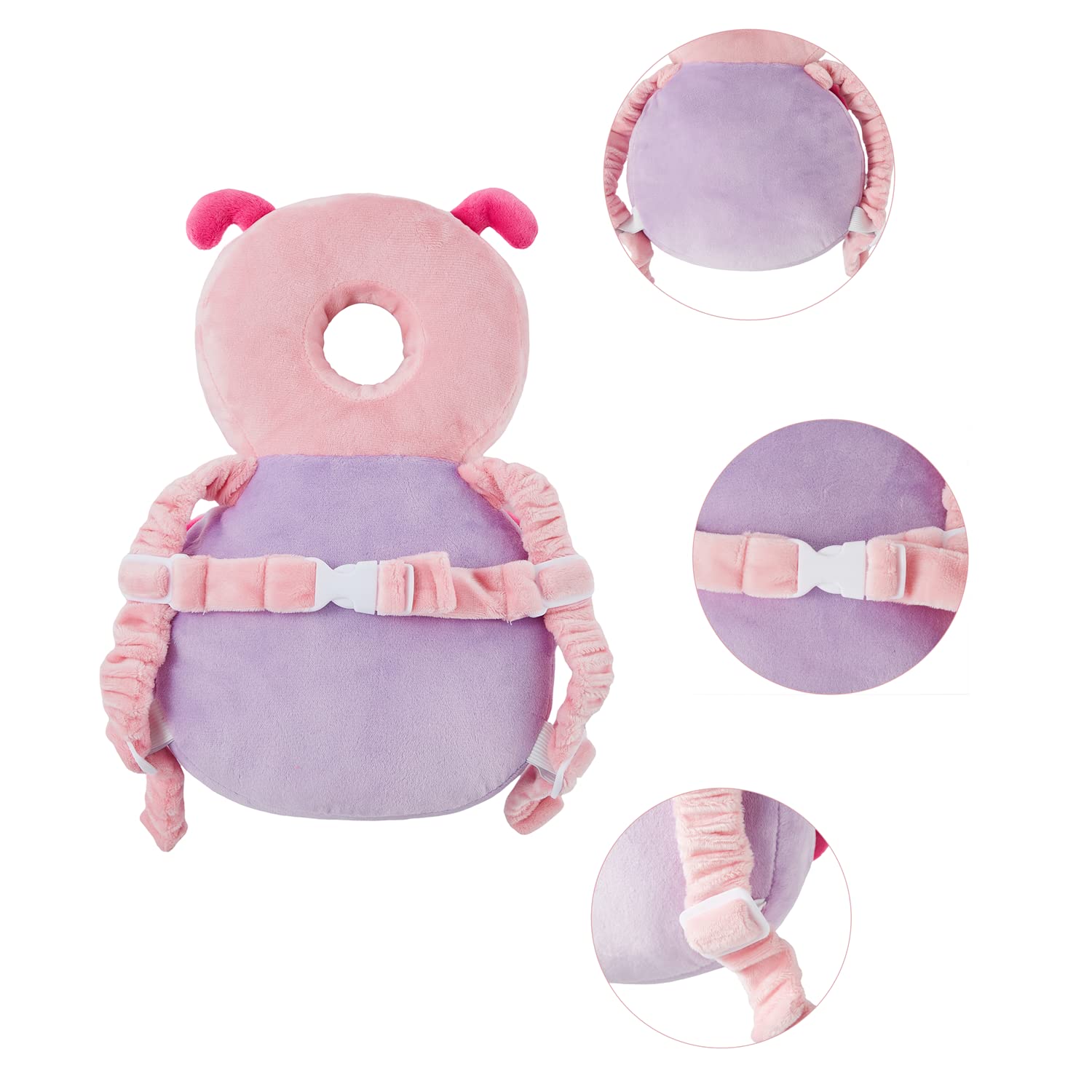 Baby Back Potection Toddler Safety Protector Cushion Pad Toddler Backpack for Crawling Walking Adjustable Toddlers Back Safety Pad for…