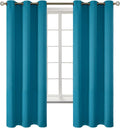 BGment Blackout Curtains - Grommet Thermal Insulated Room Darkening Bedroom and Living Room Curtains, Set of 2 Panels (42 x 63 Inch, Peacoc…