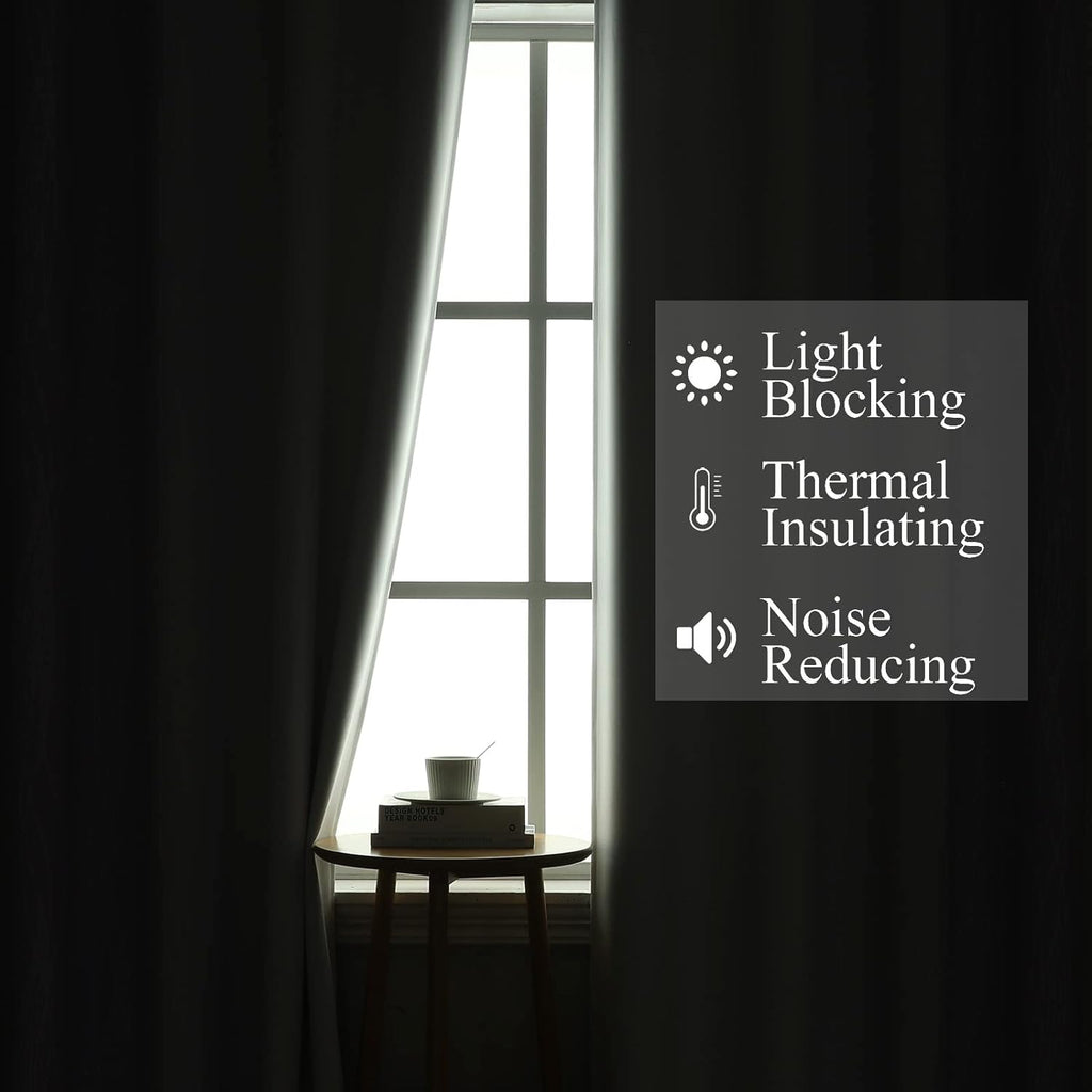 Estelartextiler Estelar Textiler Lilac and Greyish White Gradient Blackout Curtains for Bedroom, Thermal Insulated Ombre Blackout Drapes, L…