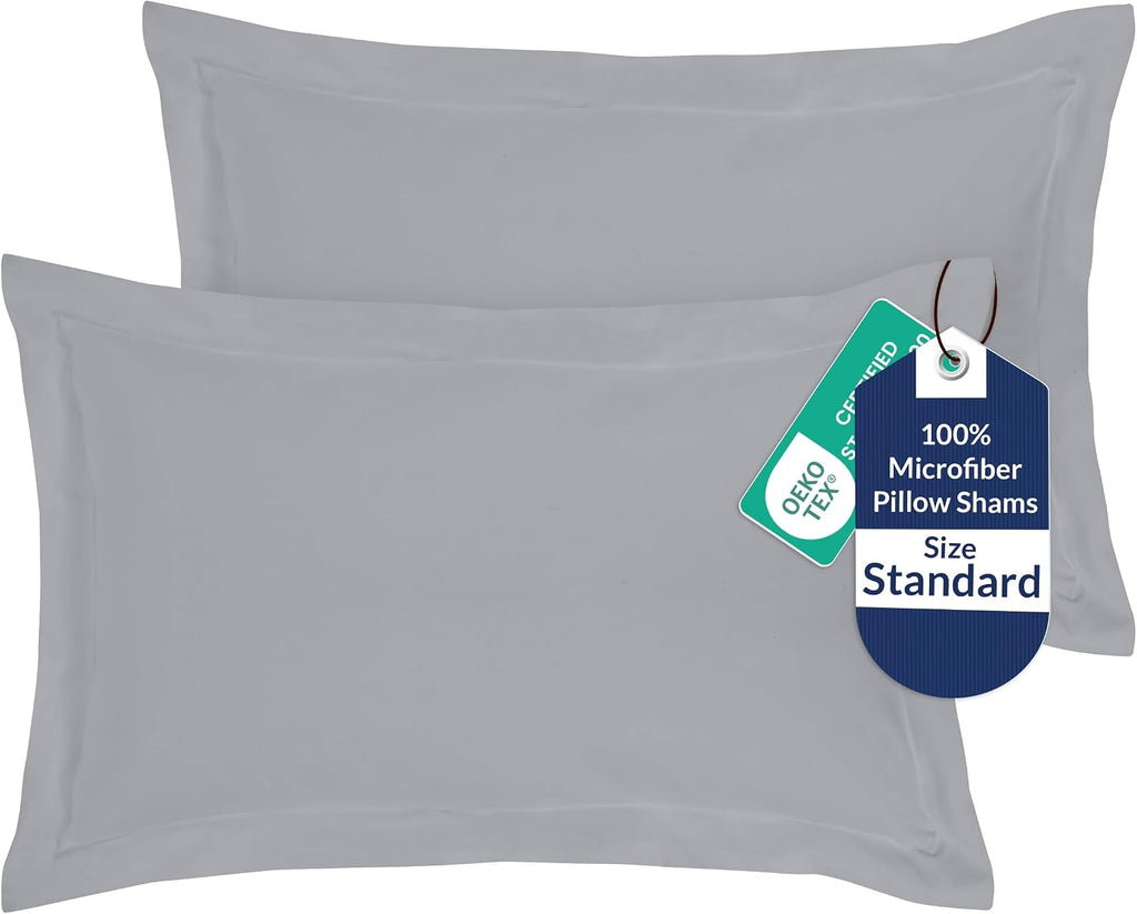 Royalelinens Royale Linens Pillow Shams 2 Pack Standard Size 20x26 Inch - 1800 Microfiber - Bed Pillow Shams, Wrinkle Resistant Super Soft…