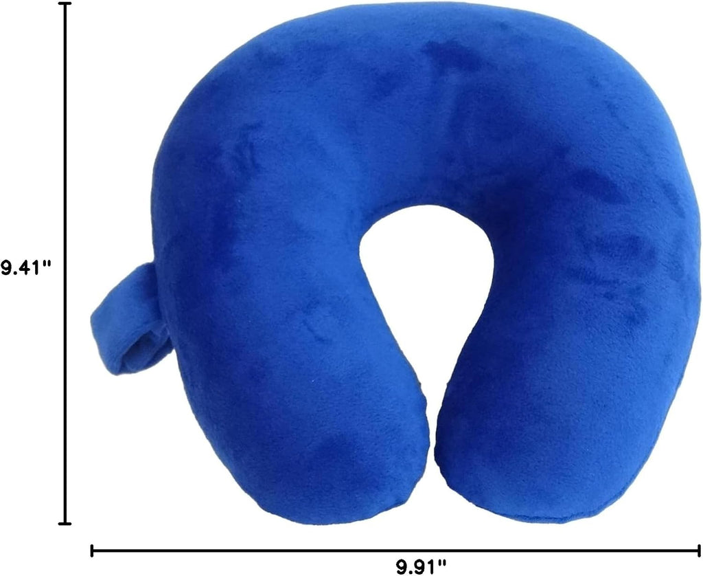 Wolf Essentials Kids Travel Neck Pillow - Cozy Soft Microfiber, Compact Design for Airplane, Car Seat, or Toddler Travel Support –…