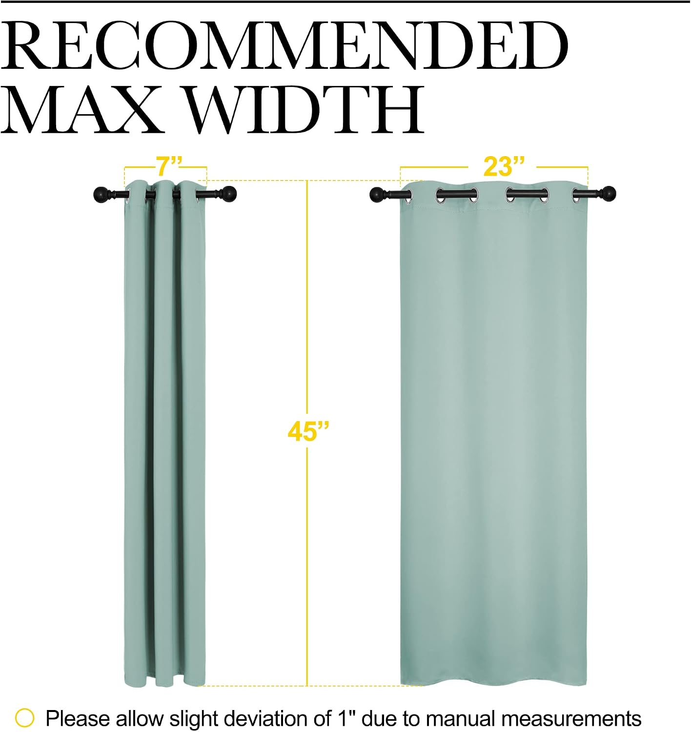 NICETOWN Thermal Insulated Curtains Blackout Draperies, Window Treatment Solid Grommet Room Darkening Drape Panels for Bedroom (Aqua…