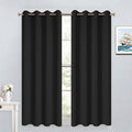 Yakamok Blackout Curtains for Bedroom - Grommet Thermal Insulated Room Darkening Curtains for Living Room, Set of 2 Panels (52 x 54Inch…