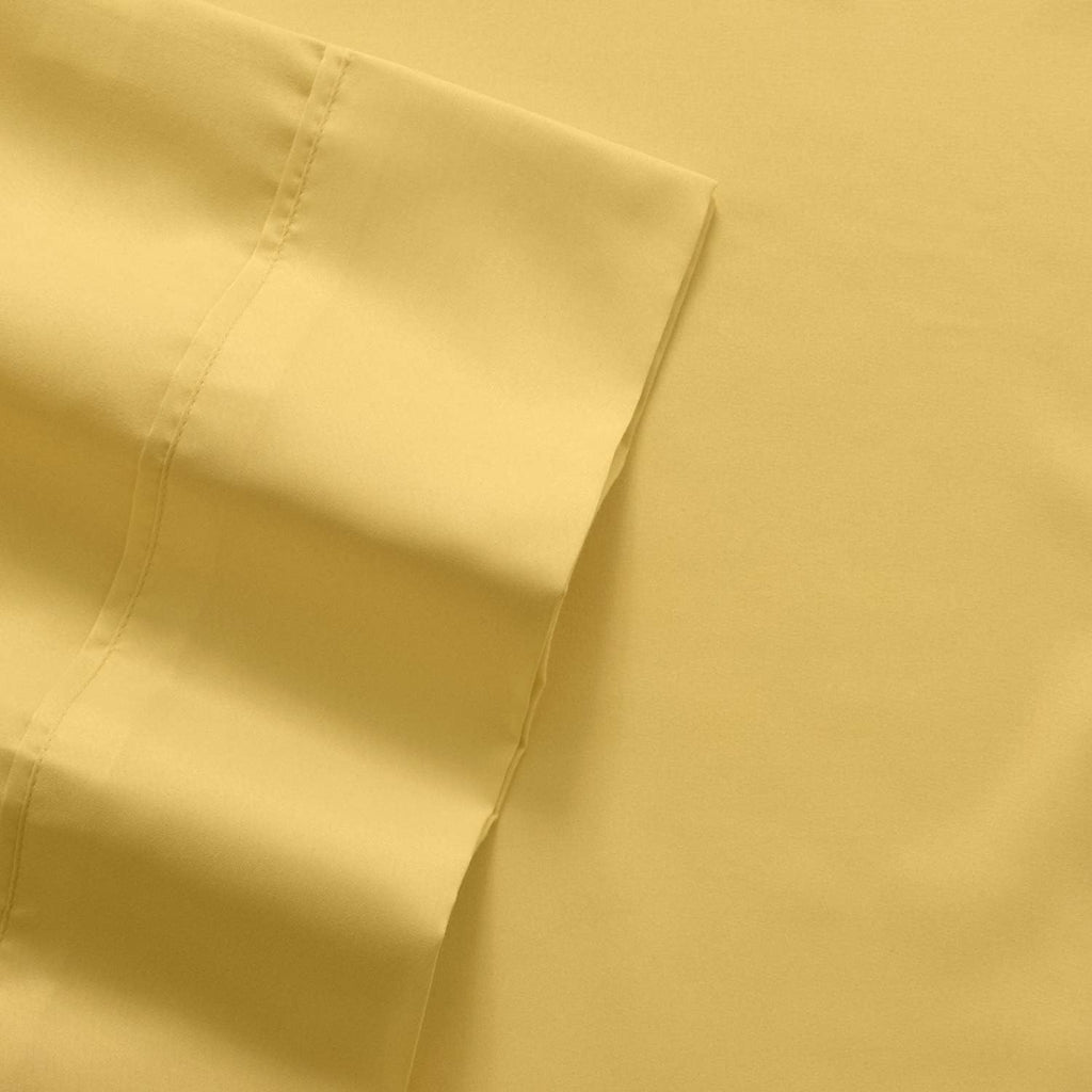 SweetHomeCollection Sweet Home Collection Quality Deep Pocket Bed Sheet Set - 2 Extra Pillow Cases, Value, Twin XL, Yellow, 4 Piece (Pack o…