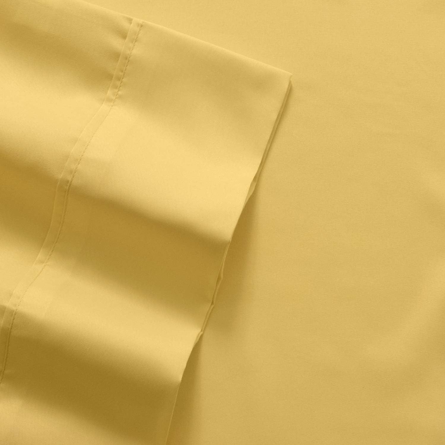 SweetHomeCollection Sweet Home Collection Quality Deep Pocket Bed Sheet Set - 2 Extra Pillow Cases, Value, Twin XL, Yellow, 4 Piece (Pack o…