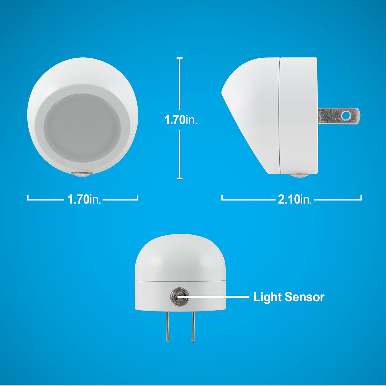GE Rotating Plug in Night Light, Home Decor, Apartment Essentials, LED Lights for Bedroom, Ambient Lighting, Dusk to Dawn Sensor…