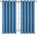 BGment Blackout Curtains - Grommet Thermal Insulated Room Darkening Bedroom and Living Room Curtains, Set of 2 Panels (70 x 63 Inch, Denim)…