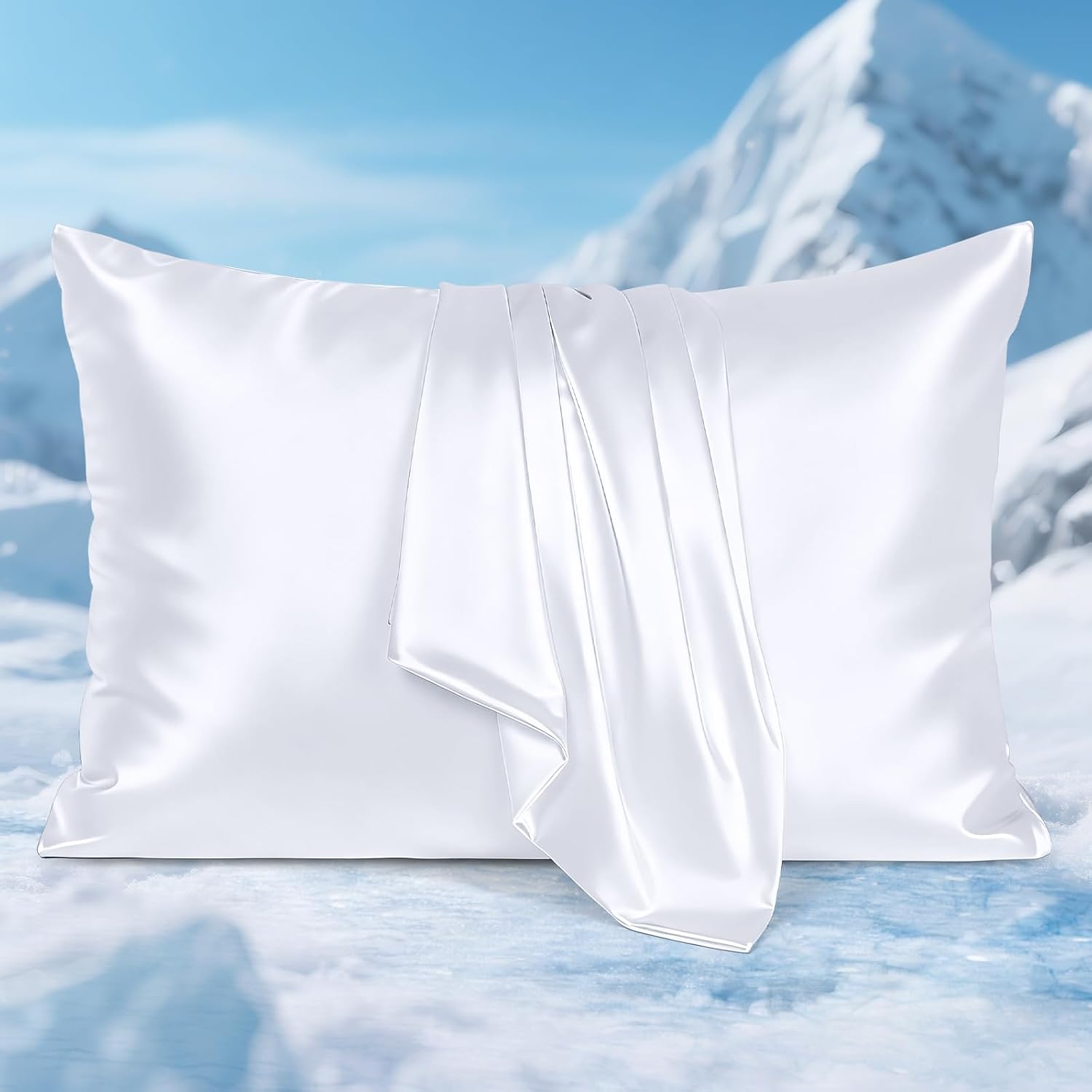 Avolare Cooling Pillow Cases, Softer Than Silk Pillow Cases, 2 Pack Cooling Pillowcases for Hot Sleepers, Gentle on Hair and Skin, Arc-Chil…