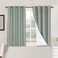 H.VERSAILTEX 100% Blackout Curtains for Bedroom Thermal Insulated Linen Textured Curtains Heat and Full Light Blocking Drapes Living Room…